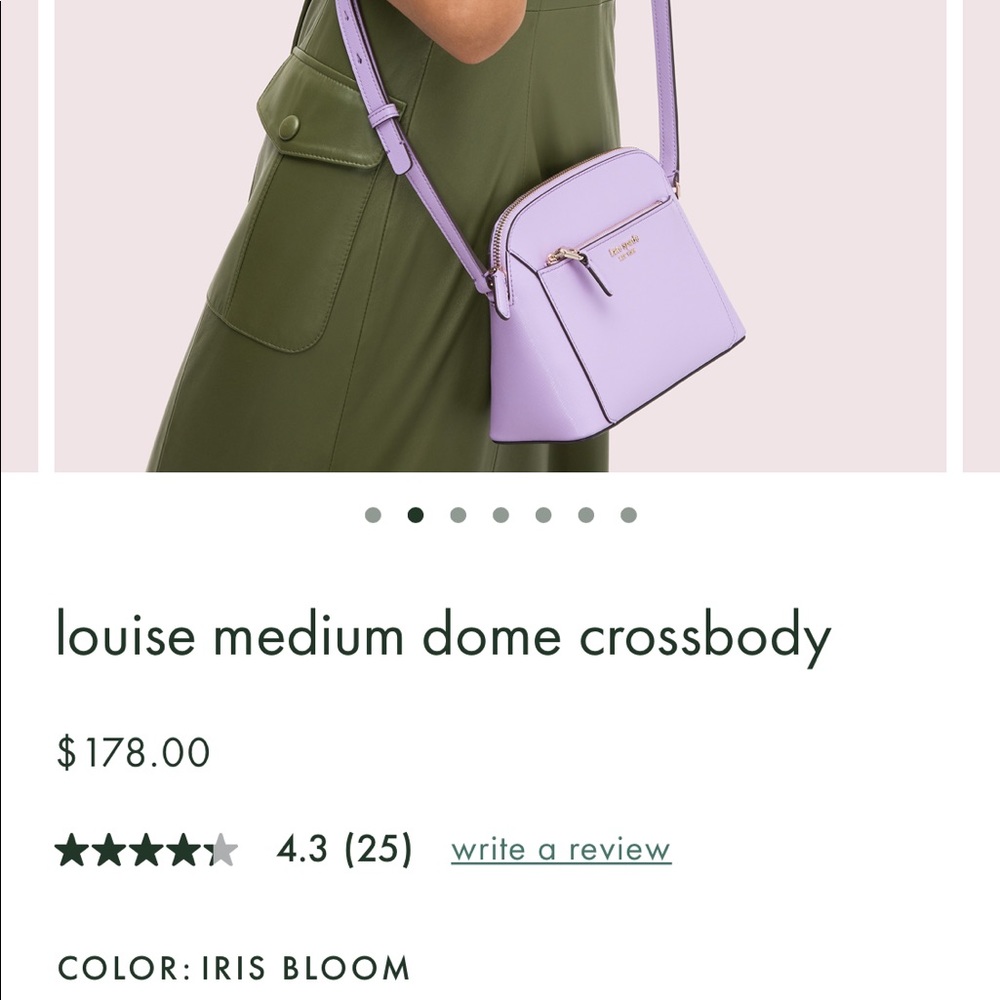 Kate Spade Louise Medium Dome Crossbody Iris Bloom